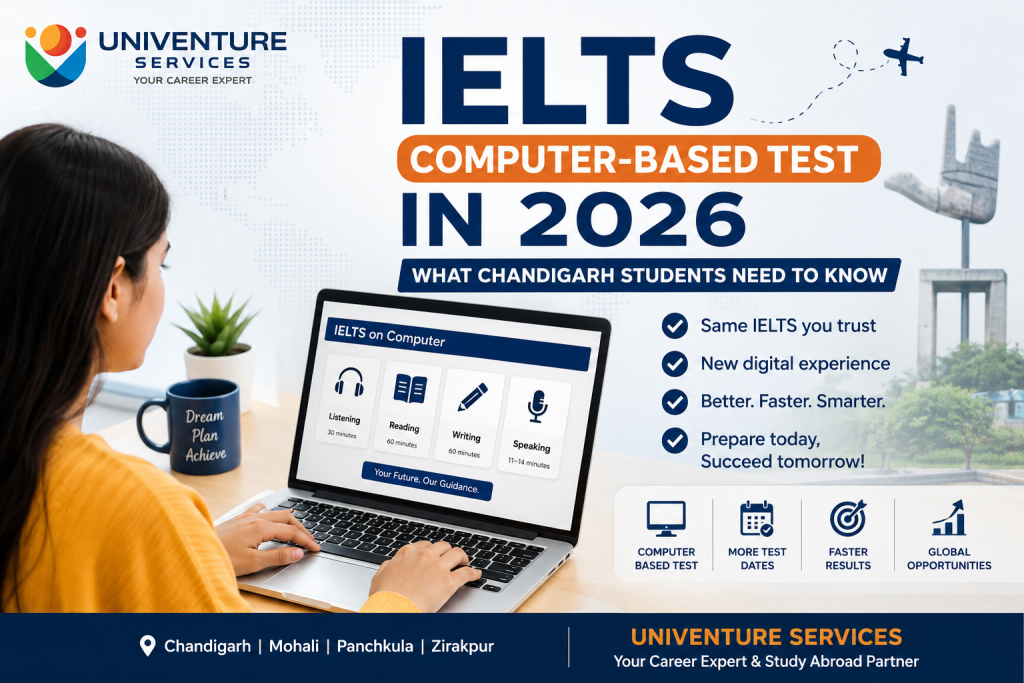 IELTS Computer-Based Test in 2026: What Chandigarh Students Need to Know